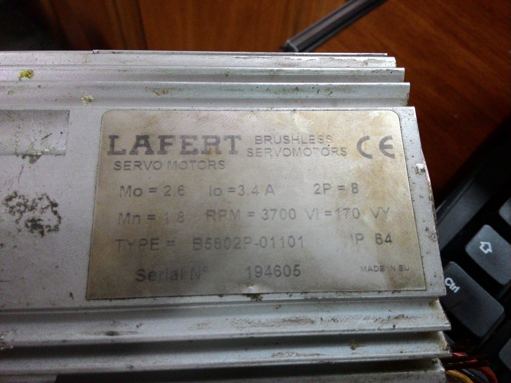 Type: B5602P-01101 Ser No: 194605 
