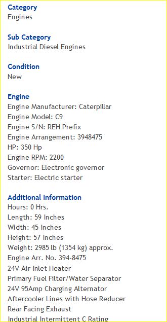 C9 – 350HP 