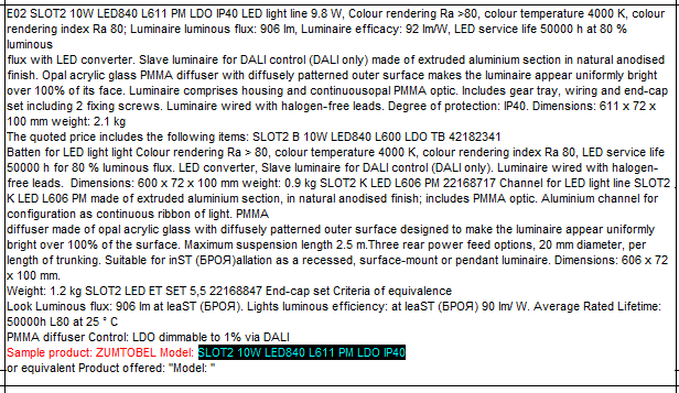 SLOTLIGHT INFINITY luminaire 
