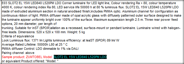 SLOTLIGHT INFINITY luminaire + corner 3 