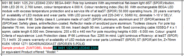  BE 9491 1/25,2W LED840 230V 