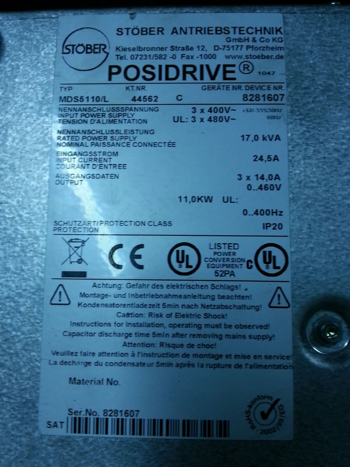 Typ: MDS5110/L