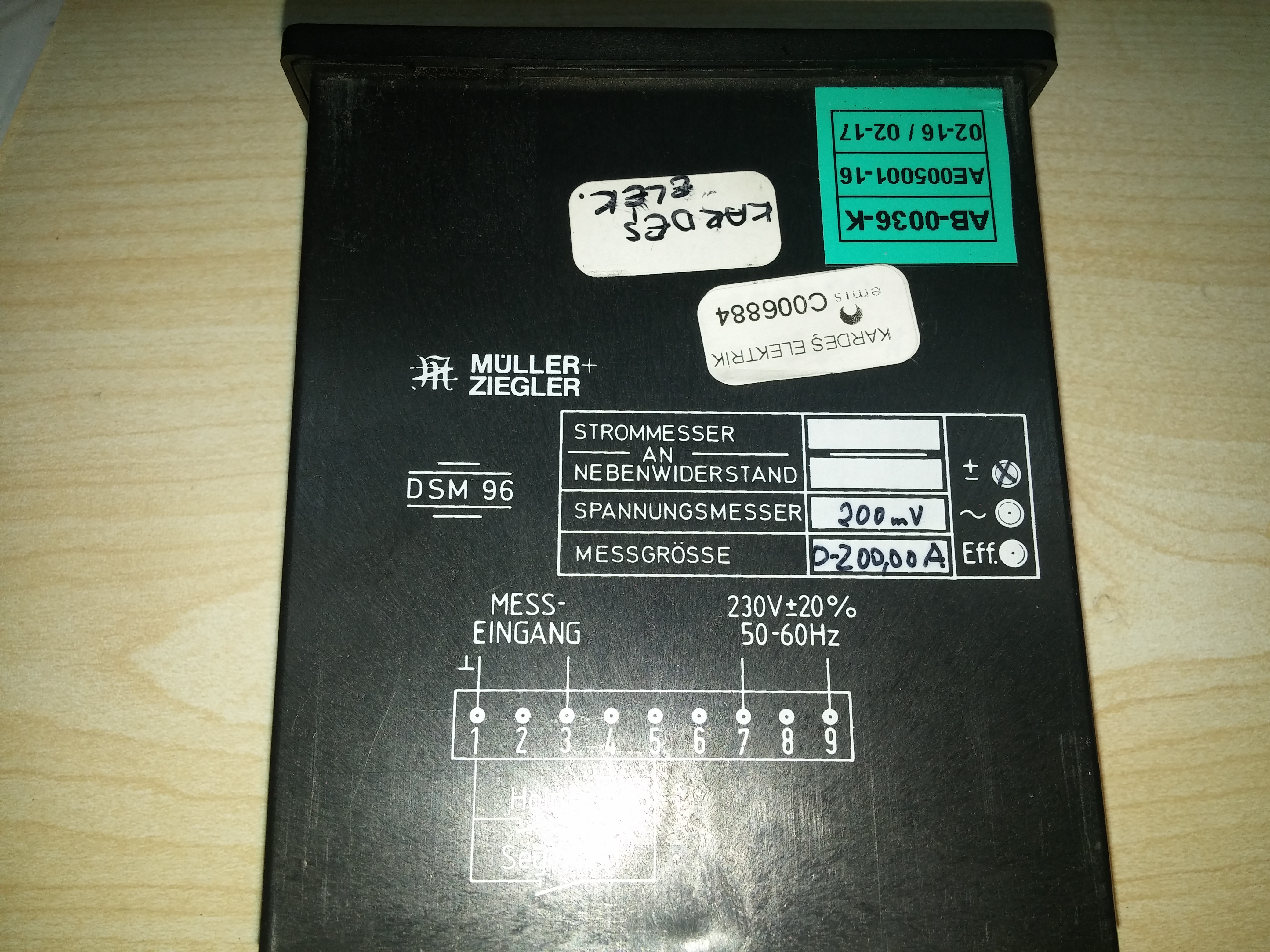 DSM 96, AB-00-36-K, AE005001-16 obsolete, replaced by DSM 96  (4-stellig) 