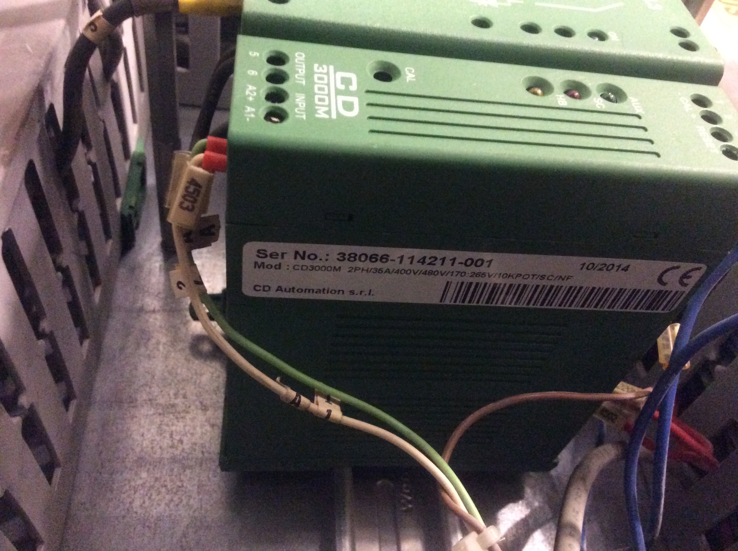 CD3000M 2PH/35A/400V/480V/170:265V/10KPot/BF008/NF/EM 