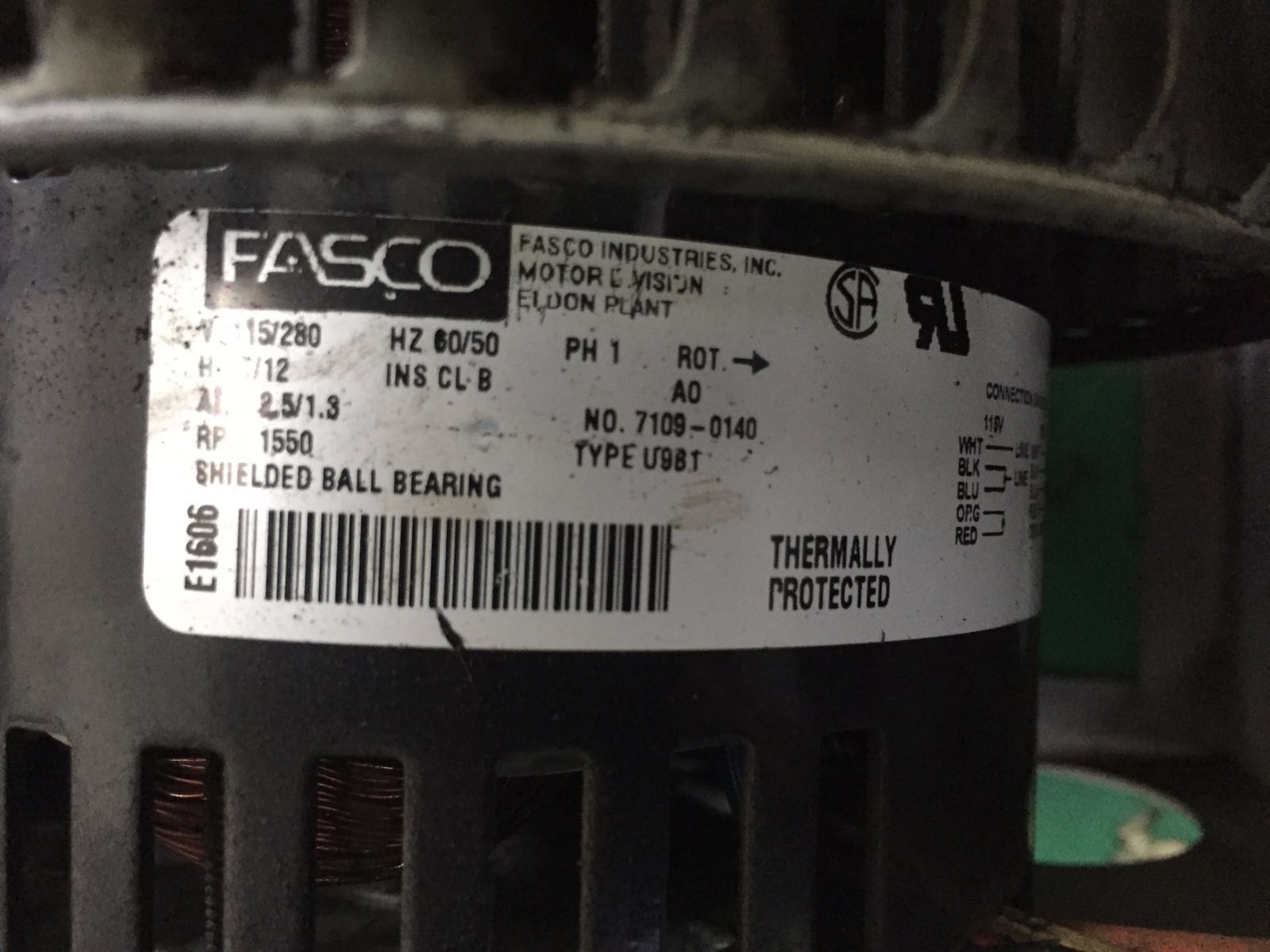 NO. 7109-0140, Type U981 oem 