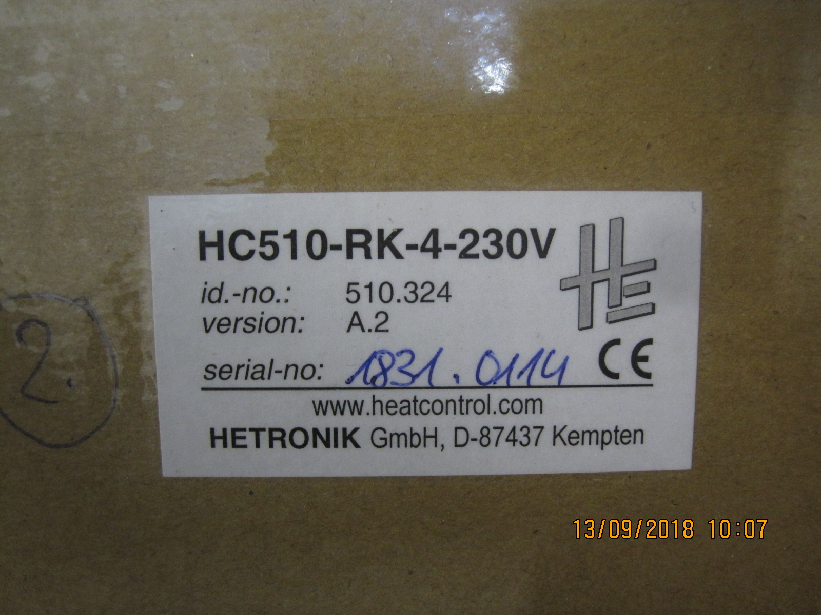 P/N: 510.324, Type: HC510-RK-4-230