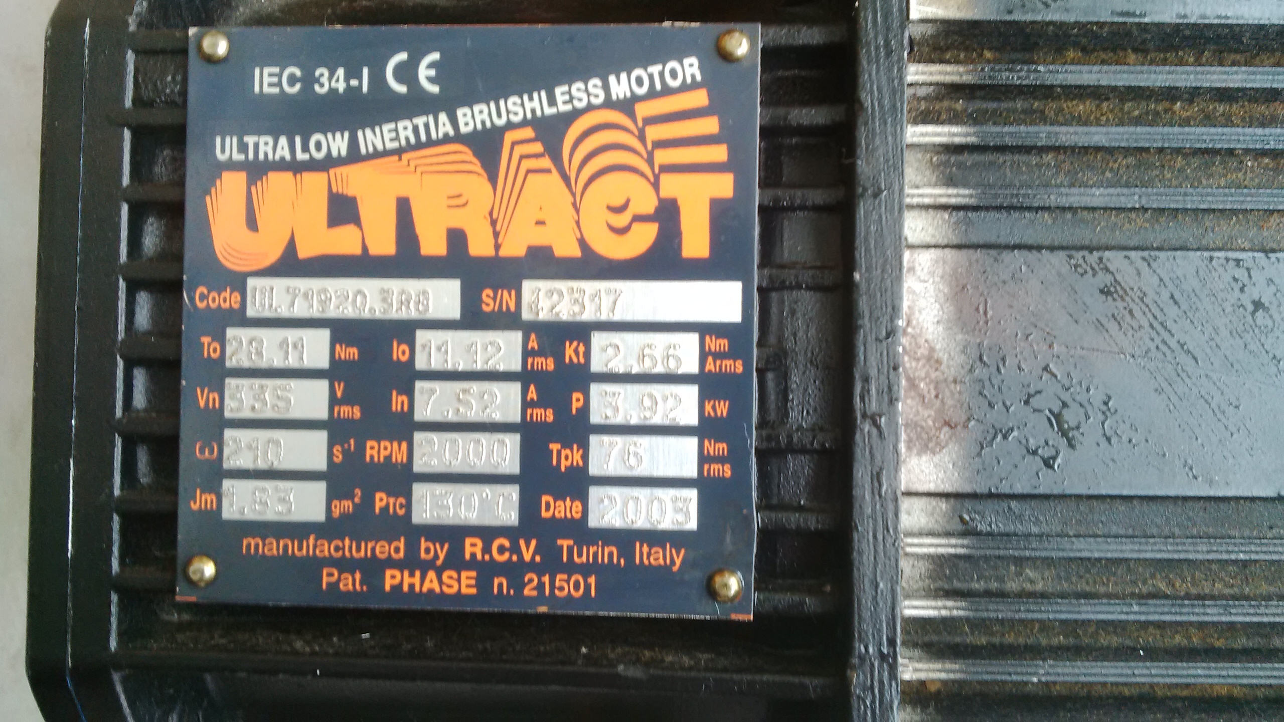 ROTOR FOR UL 71920-3 RB