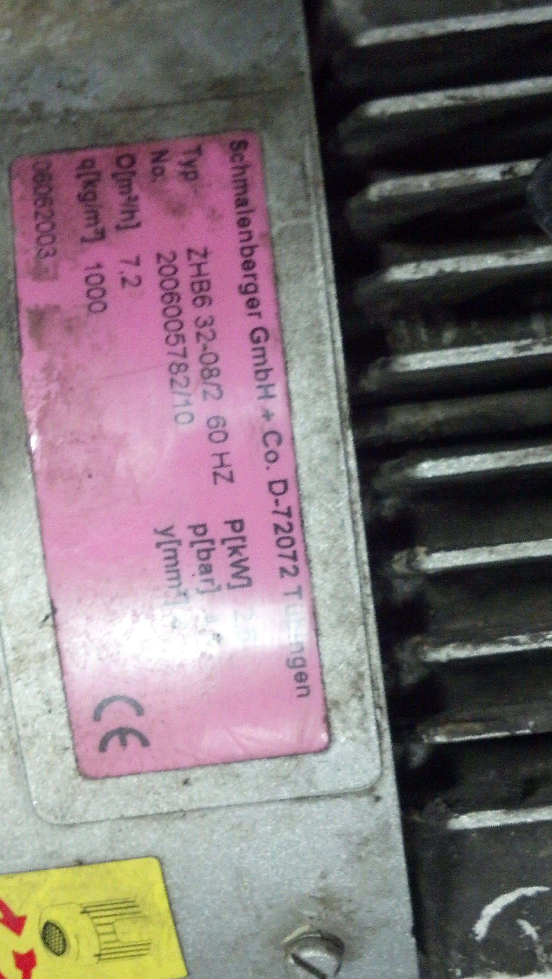 Type: ZHB6 32-08/2 60HZ obsolete, replacement ZHB VI 32-08/2-2,6 