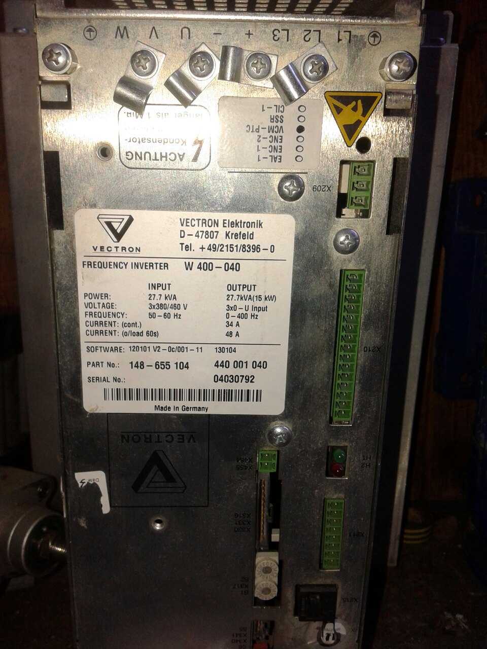 Control Panel For W400 - 040 oem 