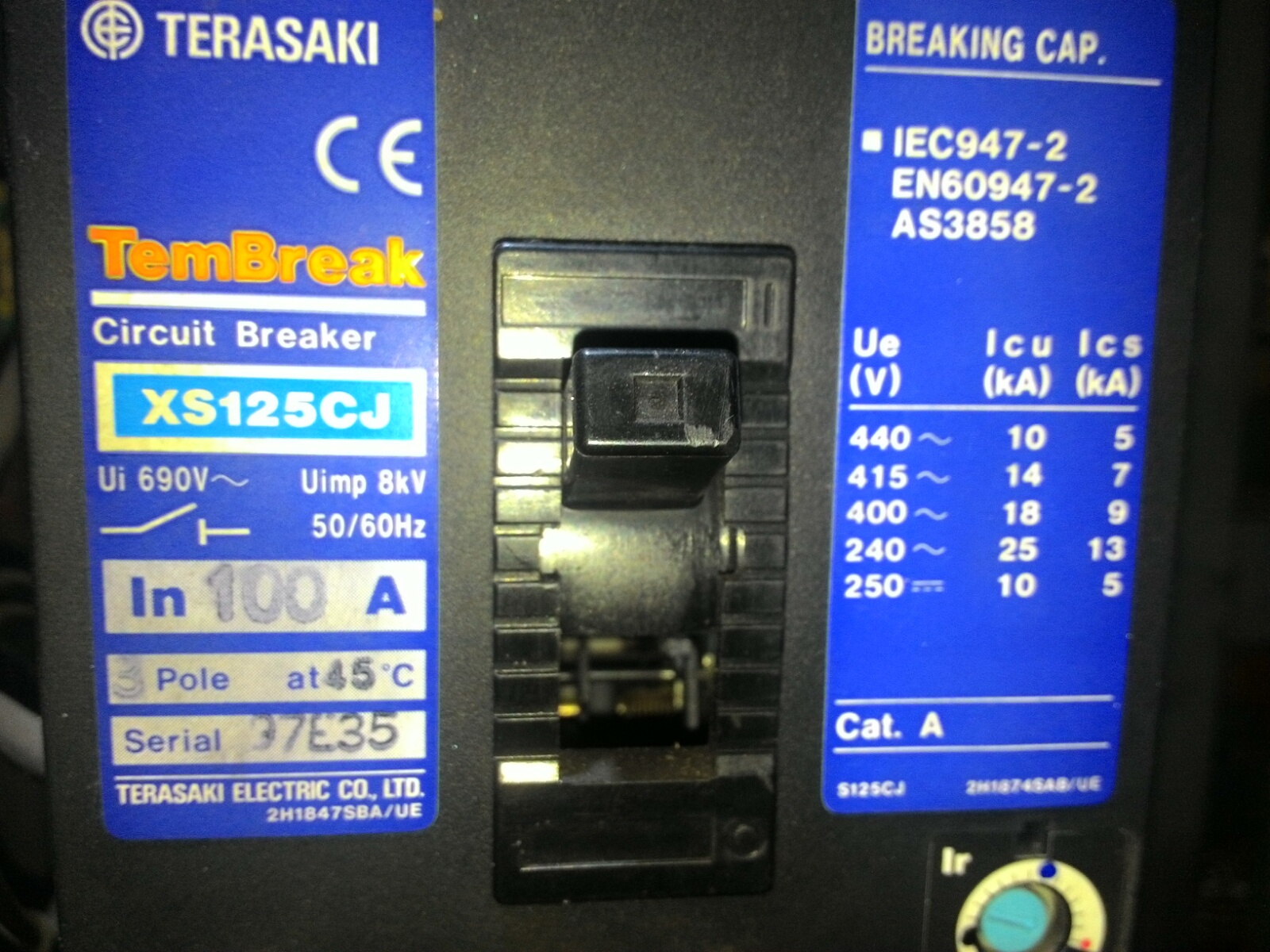 for XS125CJ circuit breaker 