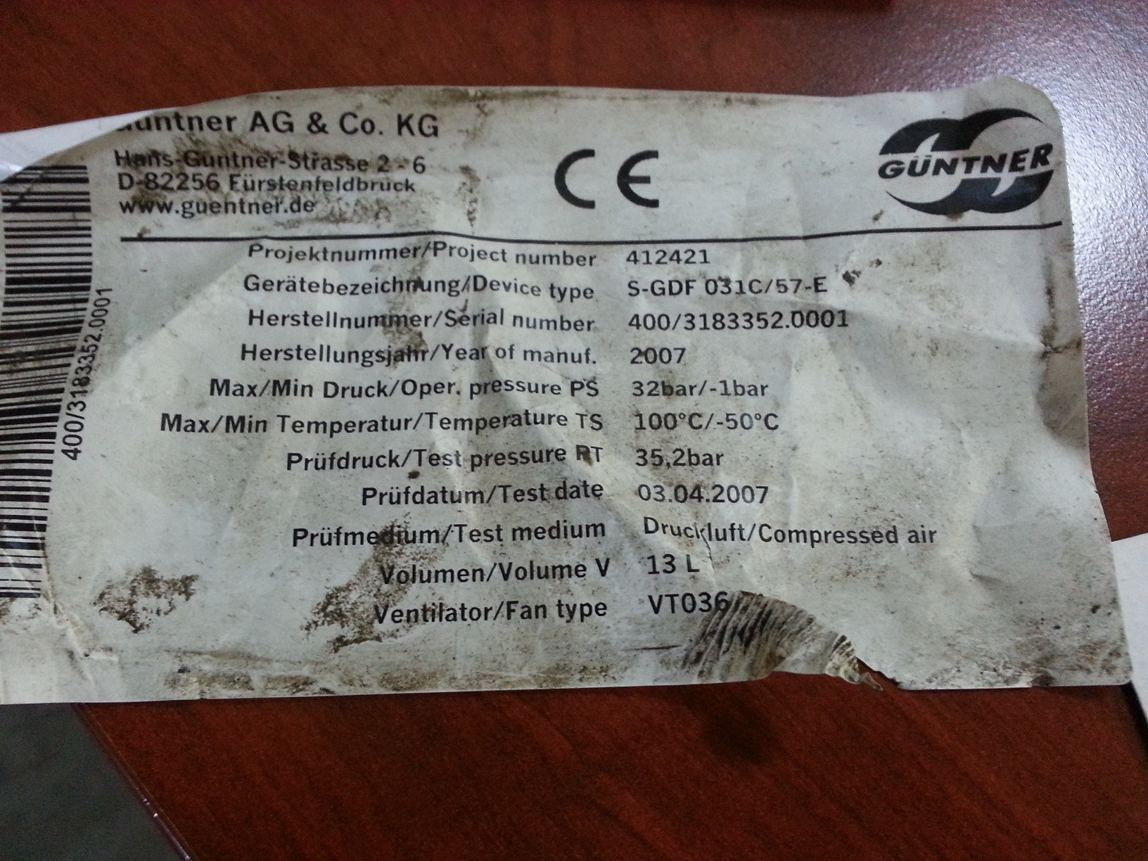 S-GDF 031C/57-E obsolete/replaced by GASC RX 031.1/4-70.E-1846294P 
