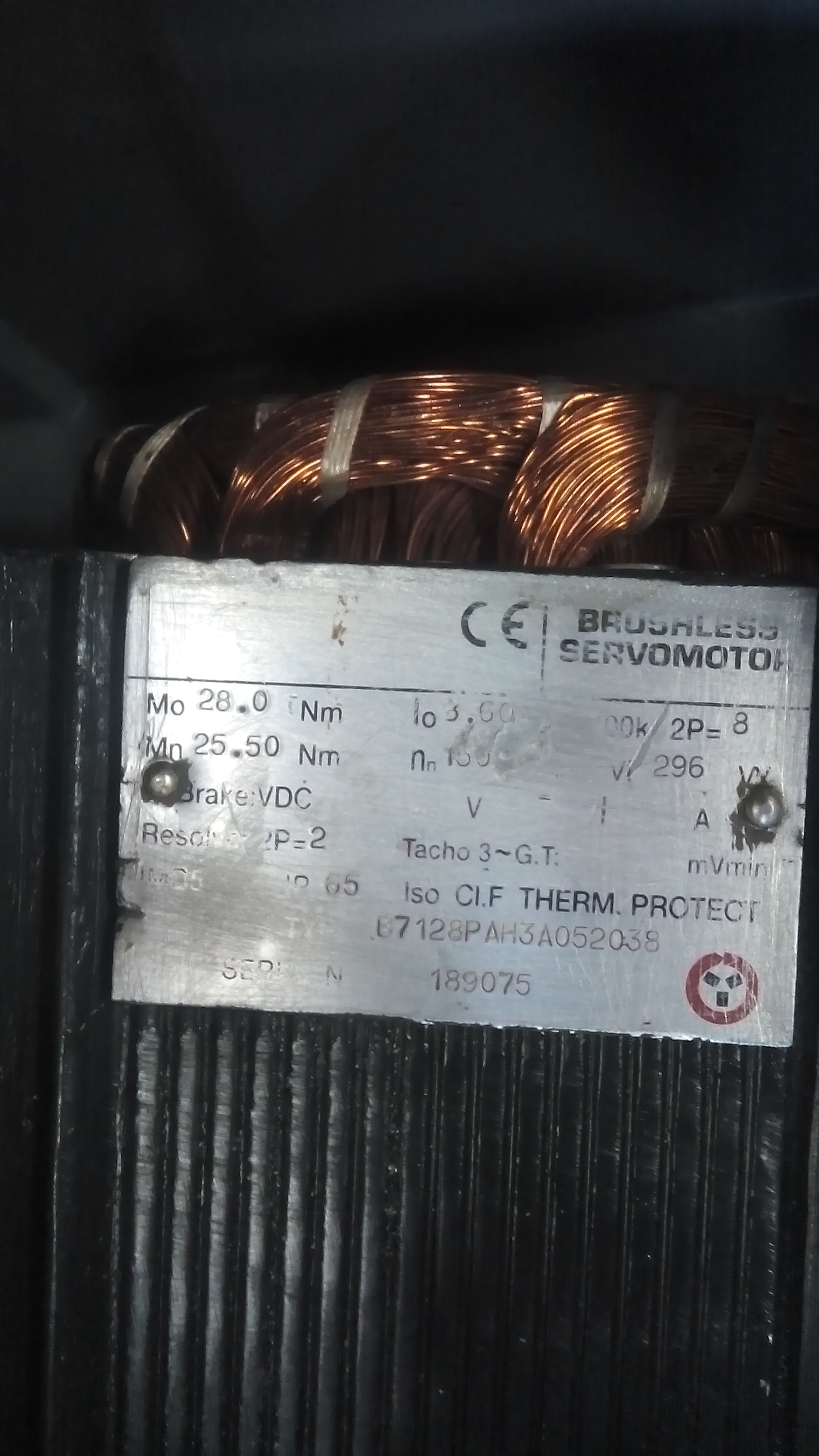 B7128PAH3A052038 SN:189075 oem 