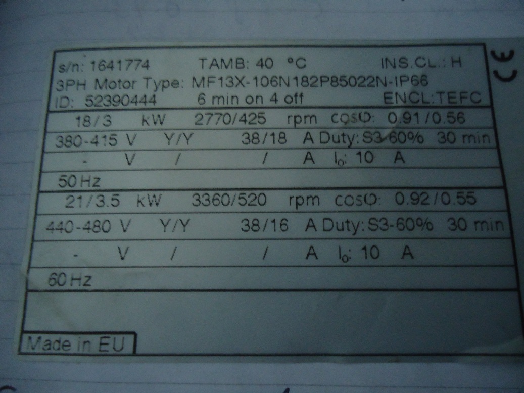Type: MF13X-106N 182P85022N-İP66 