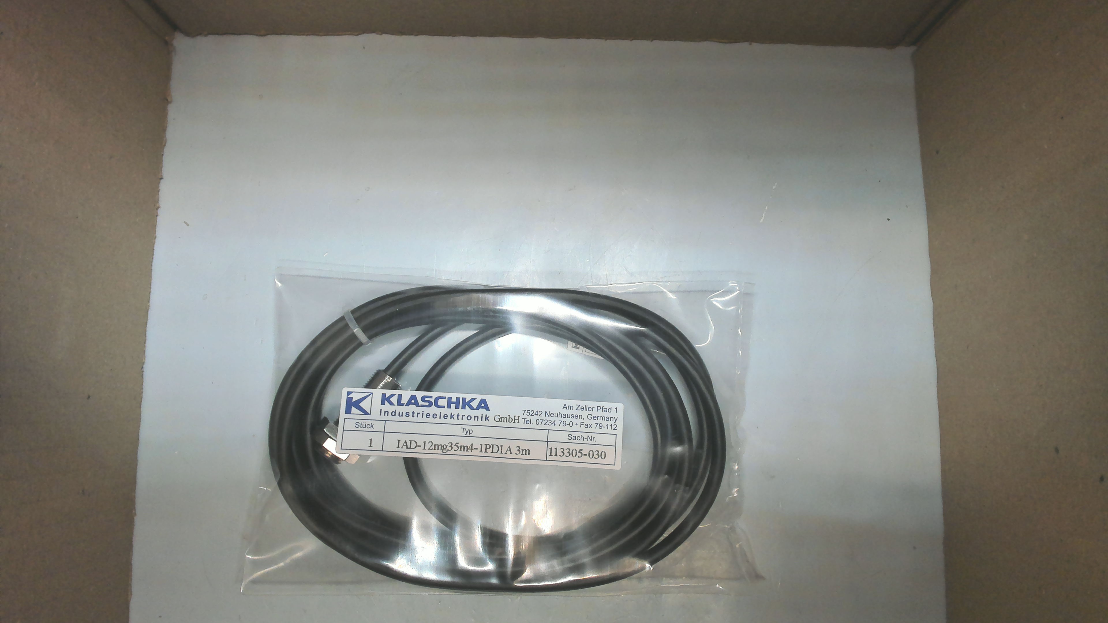 P/N: 113305-030, Type: IAD-12mg35m4-1PD1A 3m