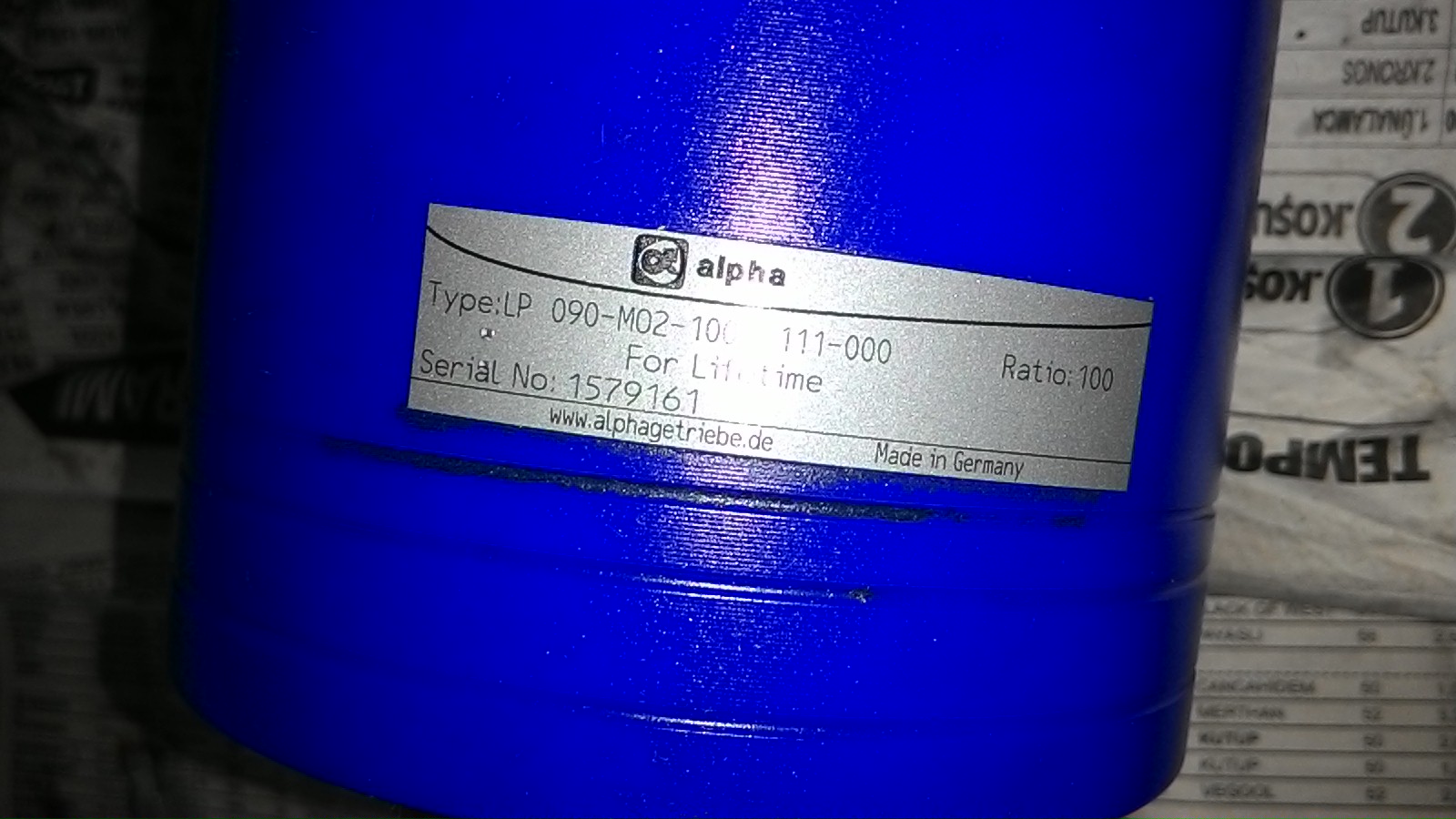Type: LP 090-M02-100  111-000 
