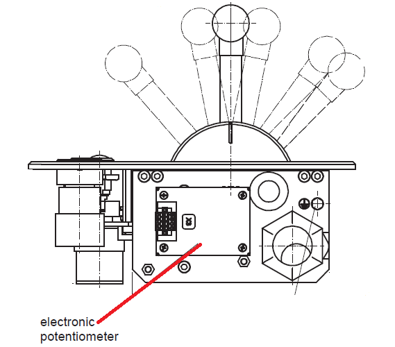 Potentiometer for S334 H23 1-1717-184107 