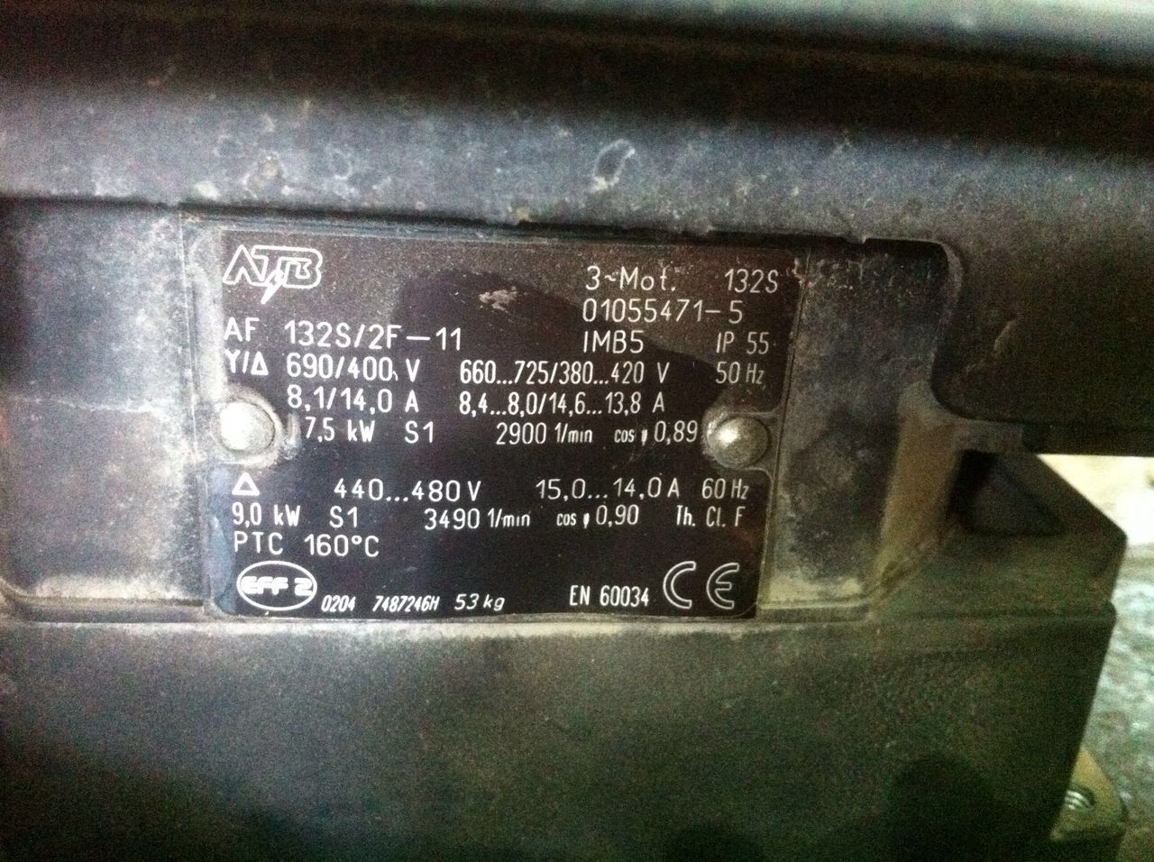 AF 132S/2F-11 obsolete, replaced by AF 132S/2P-31S+E3