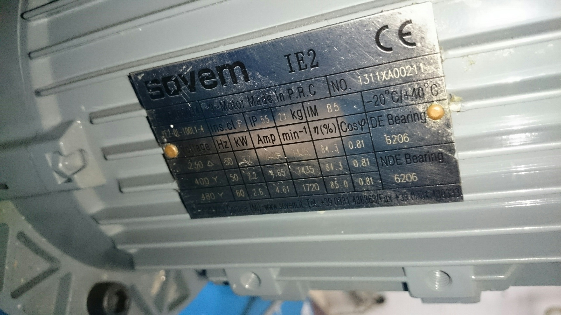 IEC/EN60034, IE2-QL-100L1-4  obsolete, replaced by H-IE2-100L4 