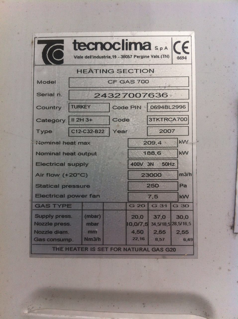 SCHEDA ARIA 7 RELE’ TABASE7000