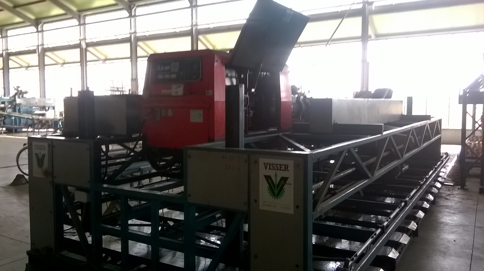 water pump for generator set. mounted on Visser machine 