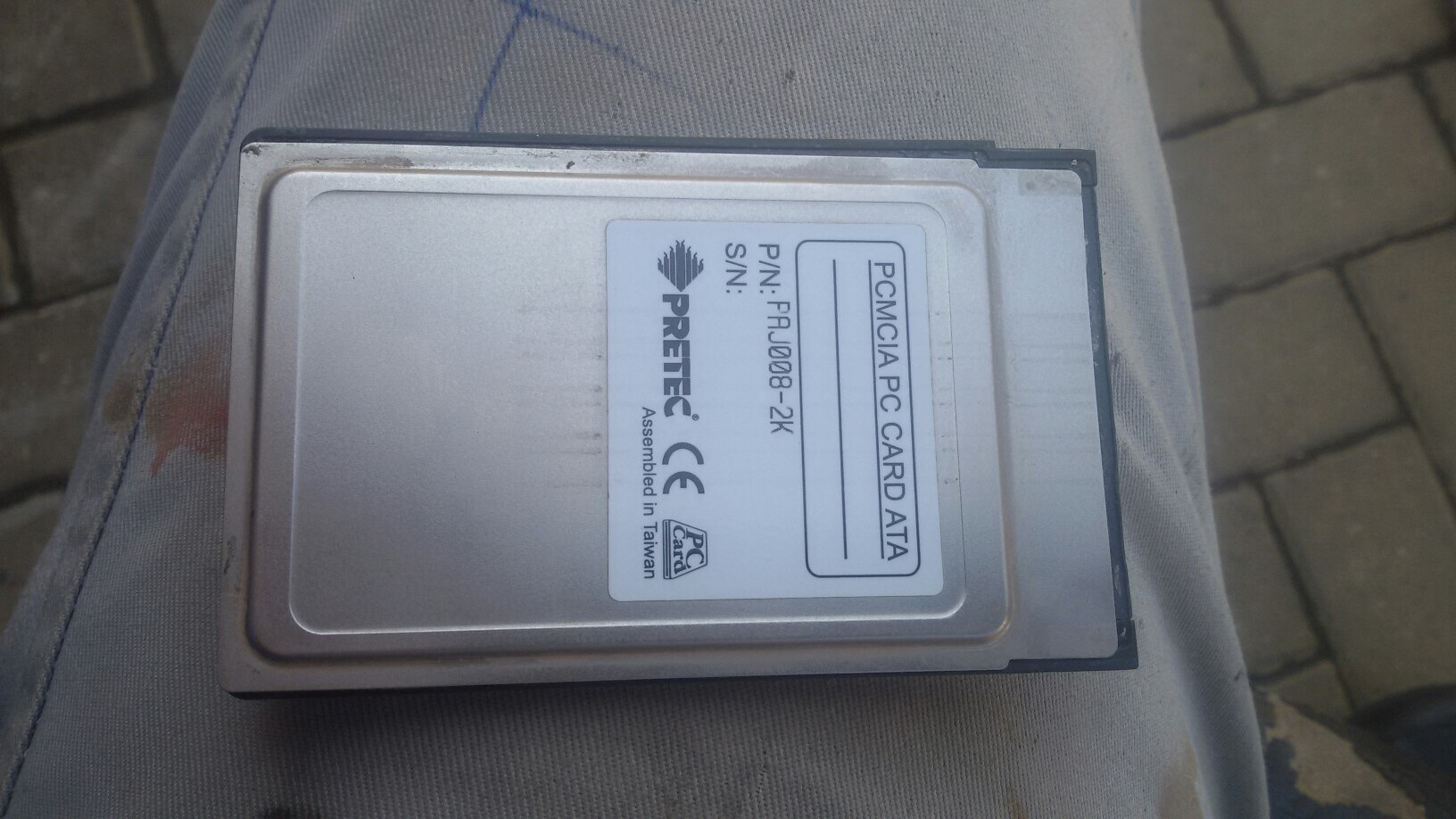 P/N: PAJ008-2K PCMCIA PC CARD ATA