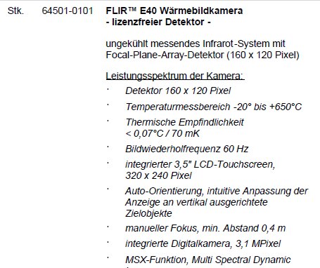 64501-0101 / FLIR™ E40