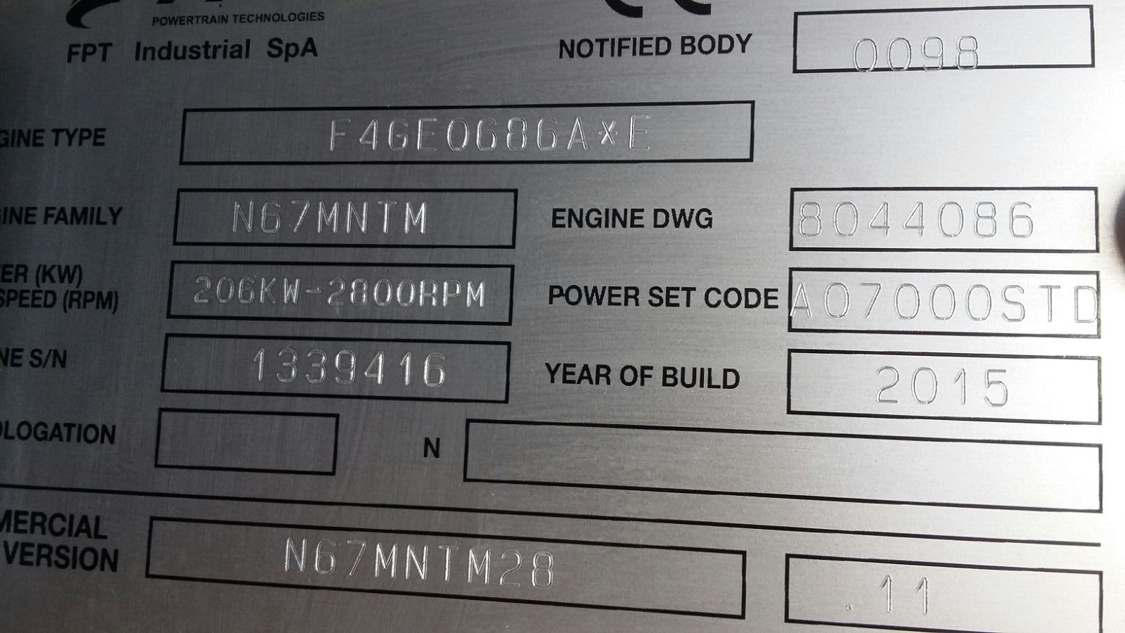 206KW-2800RPM 