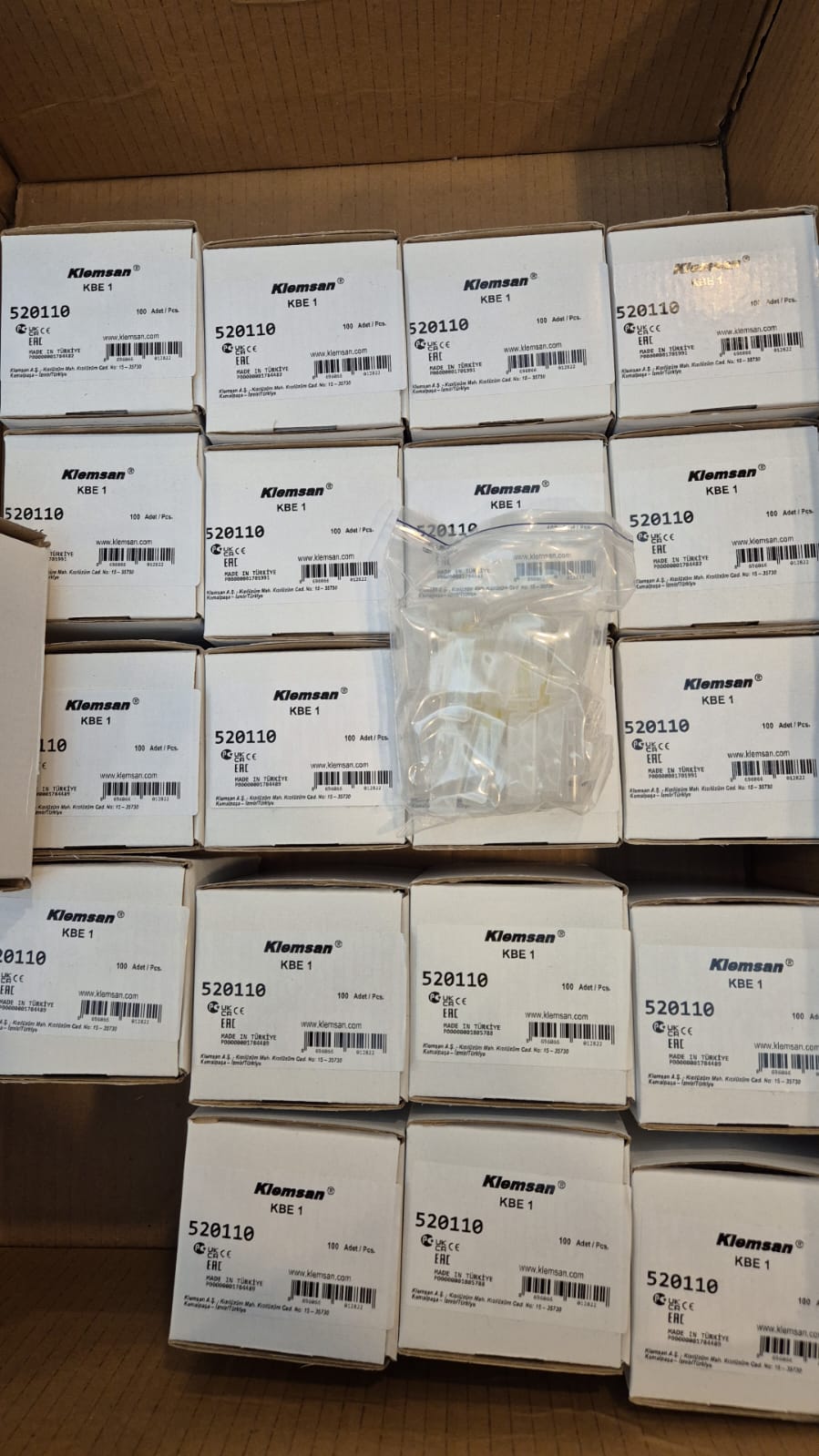 P/N: 520 110 Type: KBE 1 (pack x100)