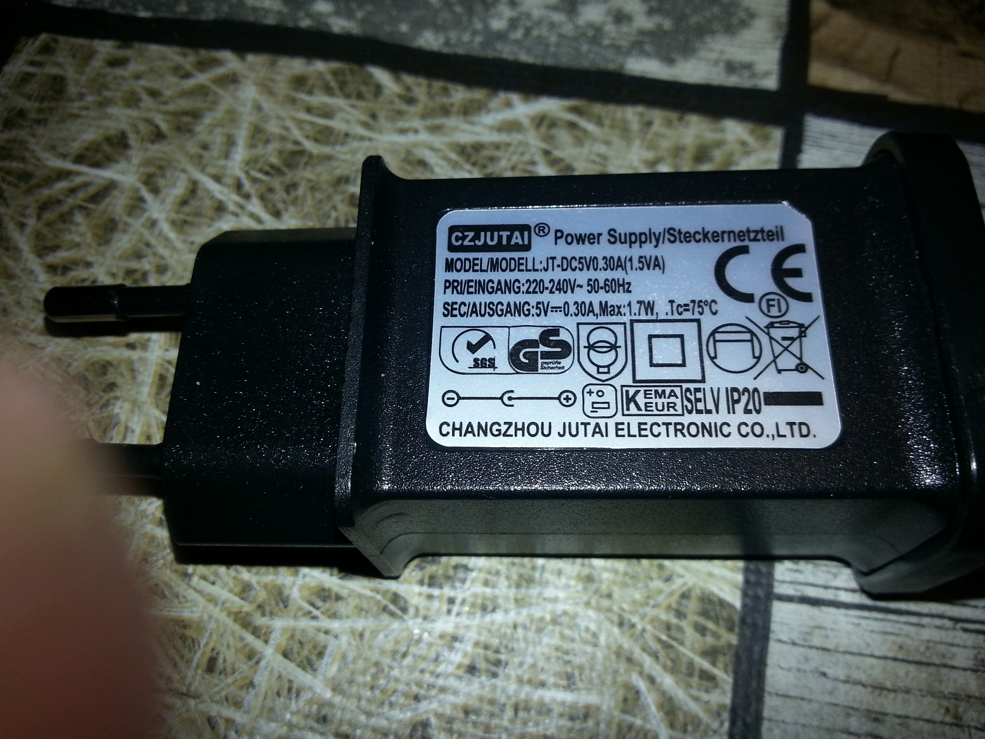 JT-DC5V0.30A(1.5VA) 