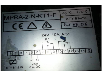MPRA-2-N-KT1-F  KTY81-210 new code MPR-A-2-KT-F and KTY81-210, PVC, 2m TF1A-2