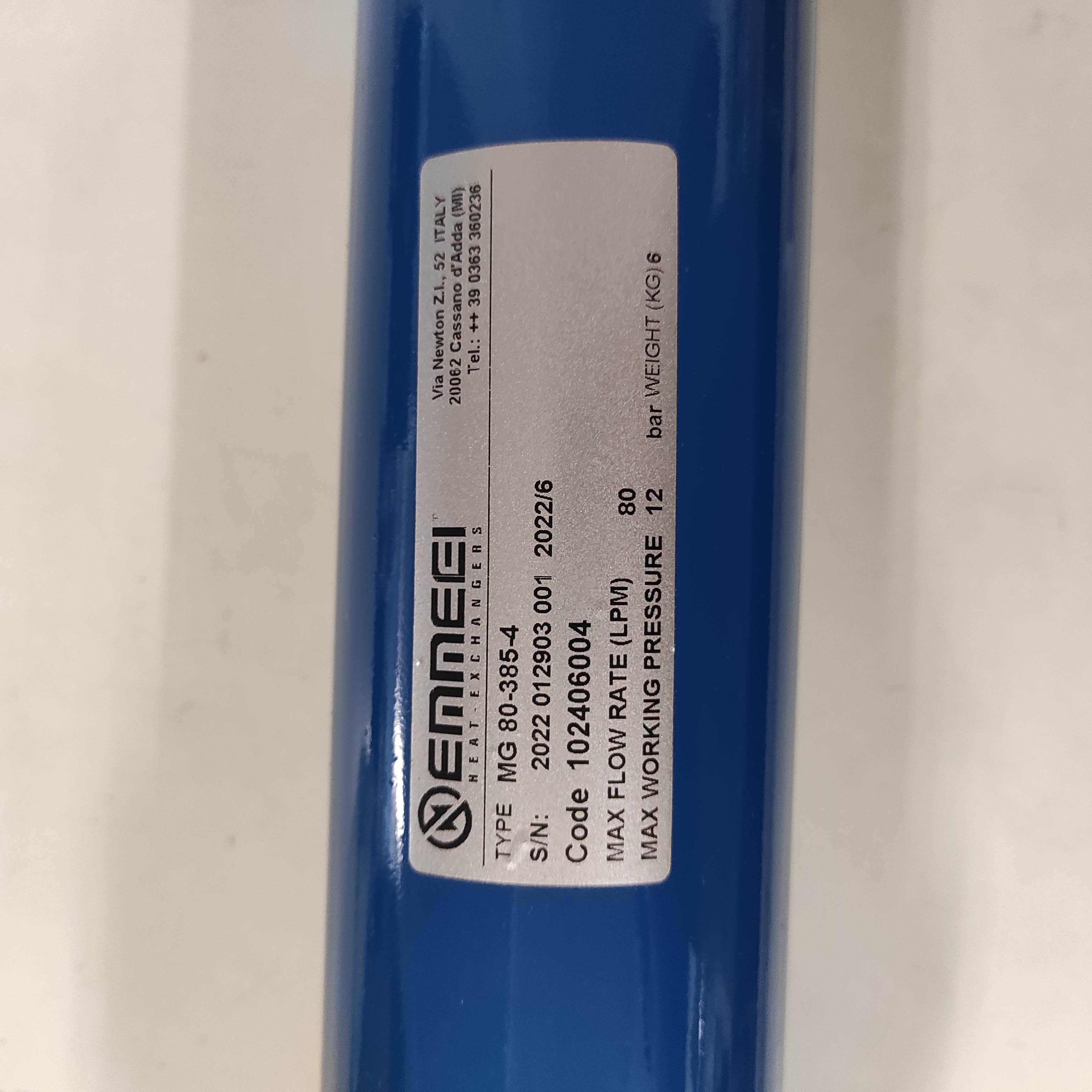 P/N: 102406004 Type: MG 80-385-4