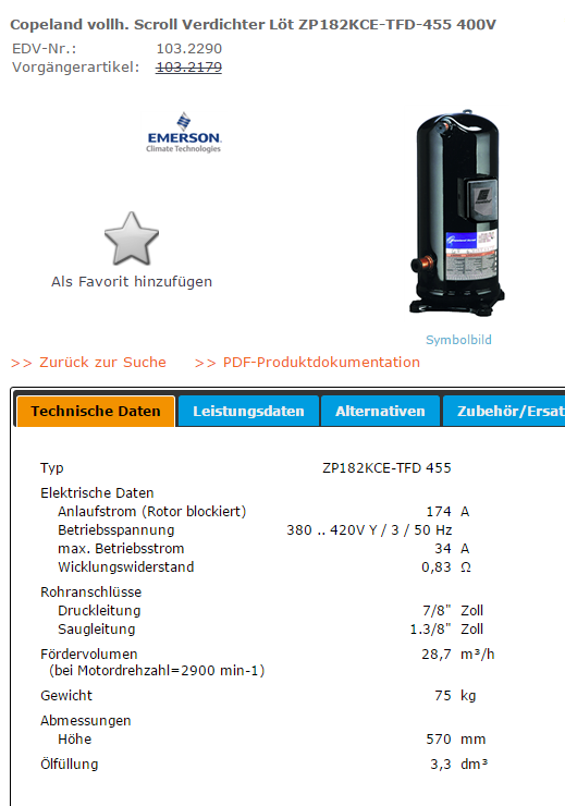 ZP182KCE-TFD-455 400V 