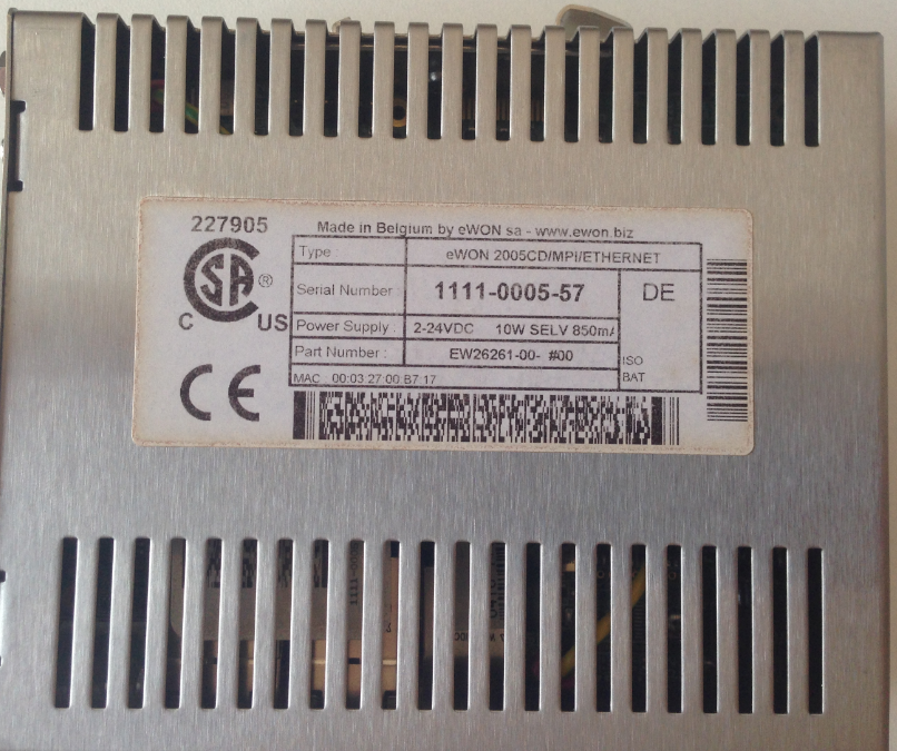 WEW26261 obsolete, replaced by EWO FLEXY20500+EWO FLC3701