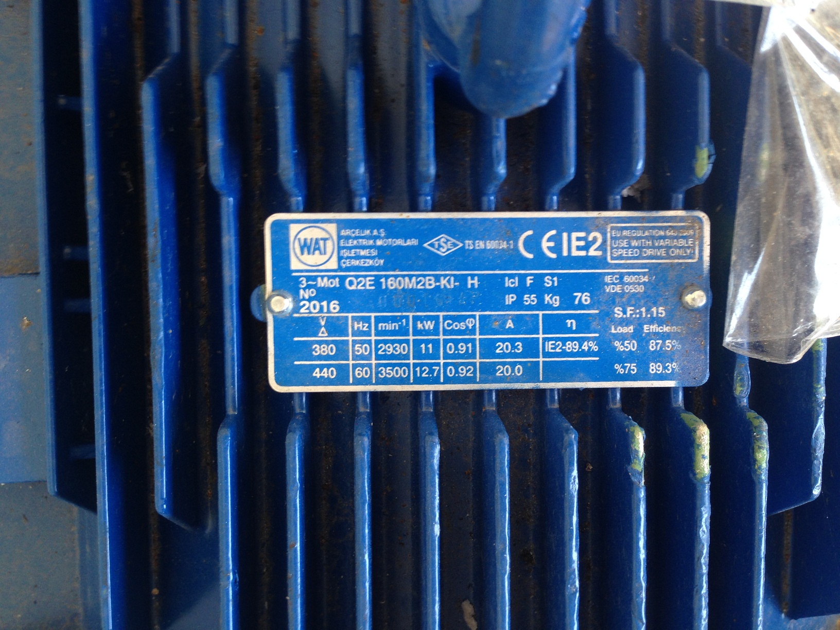 Q2E 160M2B-Kl-H