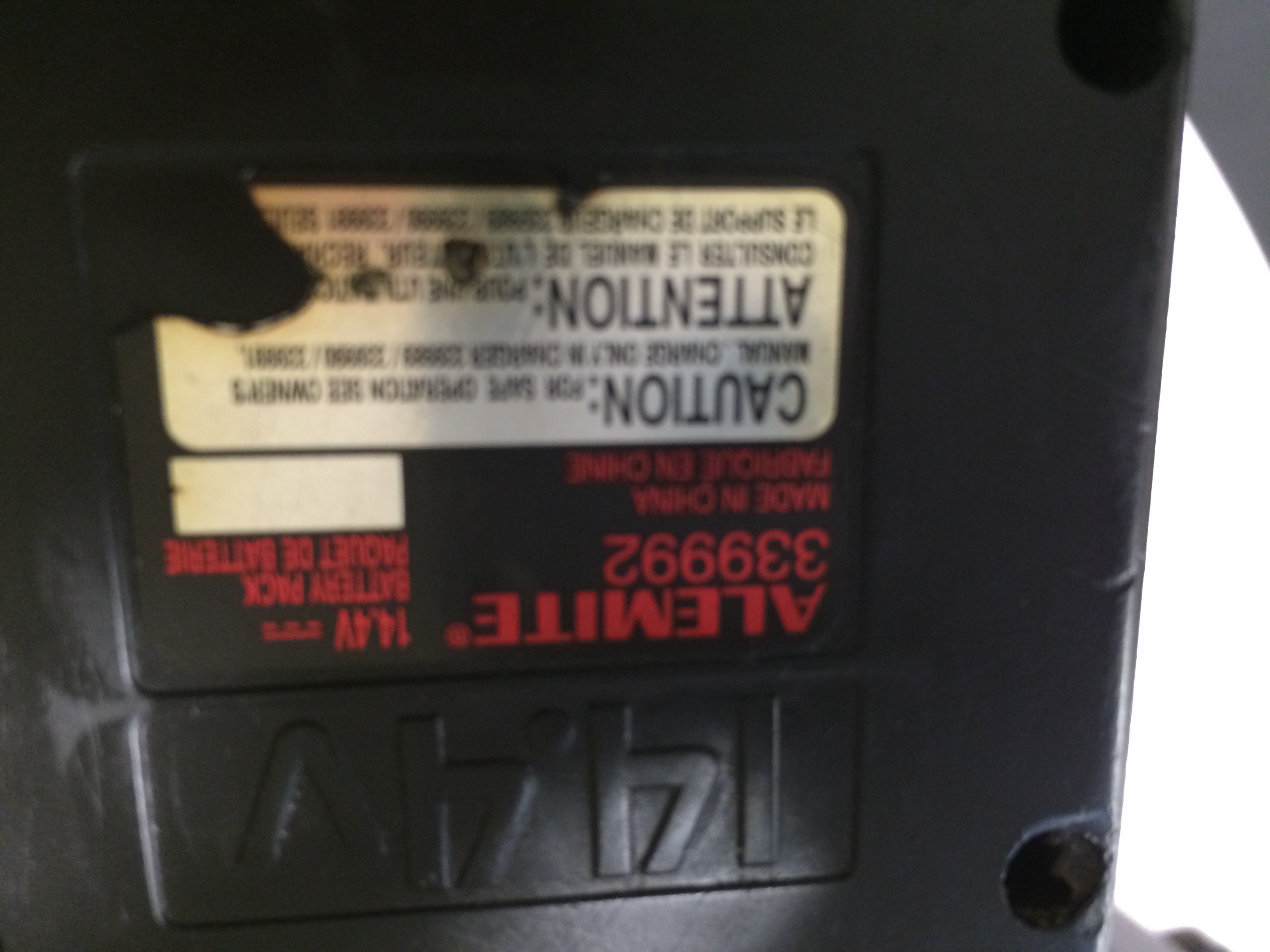 Battery 14.4 V for Alemite 339992 