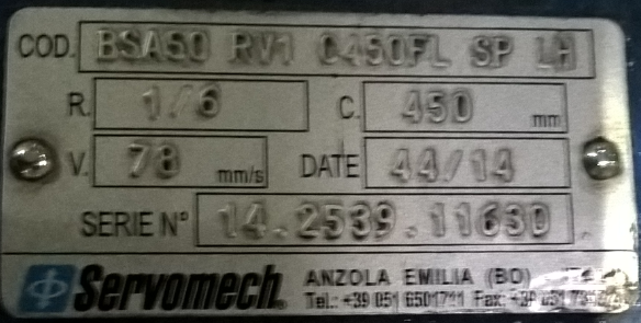 BSA50 - RV1 - C450 - FL - SP - Vers.6 - IEC90 B14 - LH 