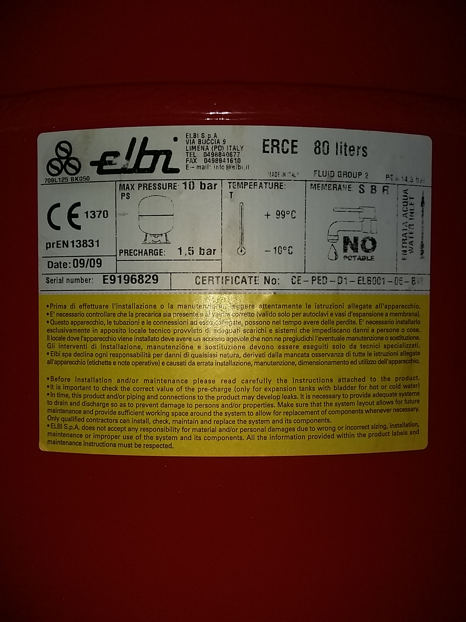 p/n: A112L37, Type: ERCE 80