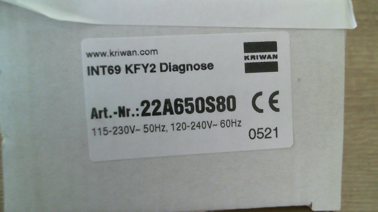 INT69 KFY2 Diagnose 22A650S80