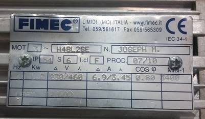 H48L2SE (1.7kw  2poles  230/460/60   jm)