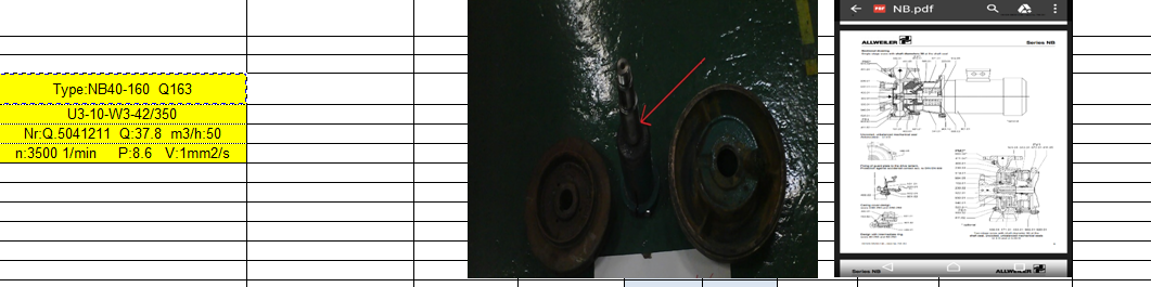 MECHANICAL SEAL , COMPLETE FOR Type:NB40-160  Q163 