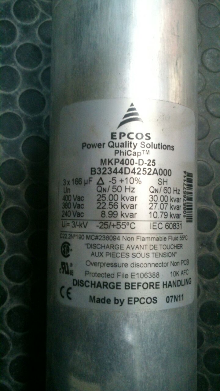 MKP400-D-25 B32344D4252A000 obsolete, replced by B32344E4252A000 