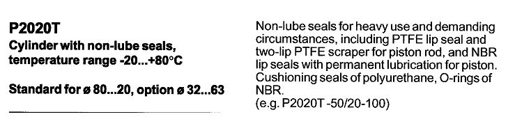 SEAL KIT P2020-80/25 