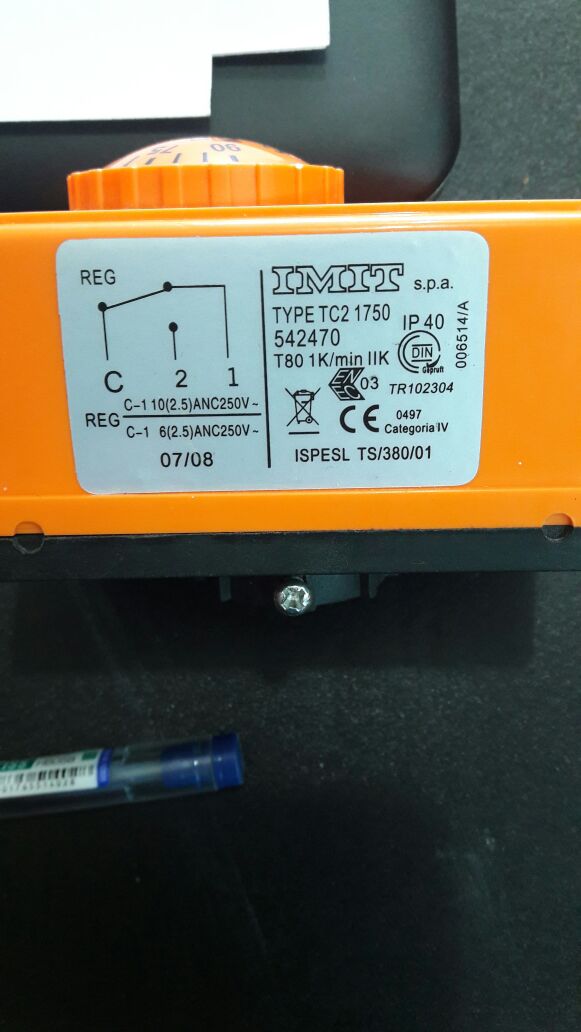 TC2V 1750 (Brand: Imit, color: orange) - alternative GTT / 7RG (Brand: Afriso, color: grey) 