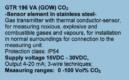 GTR 196 VA (GOW) CO2    