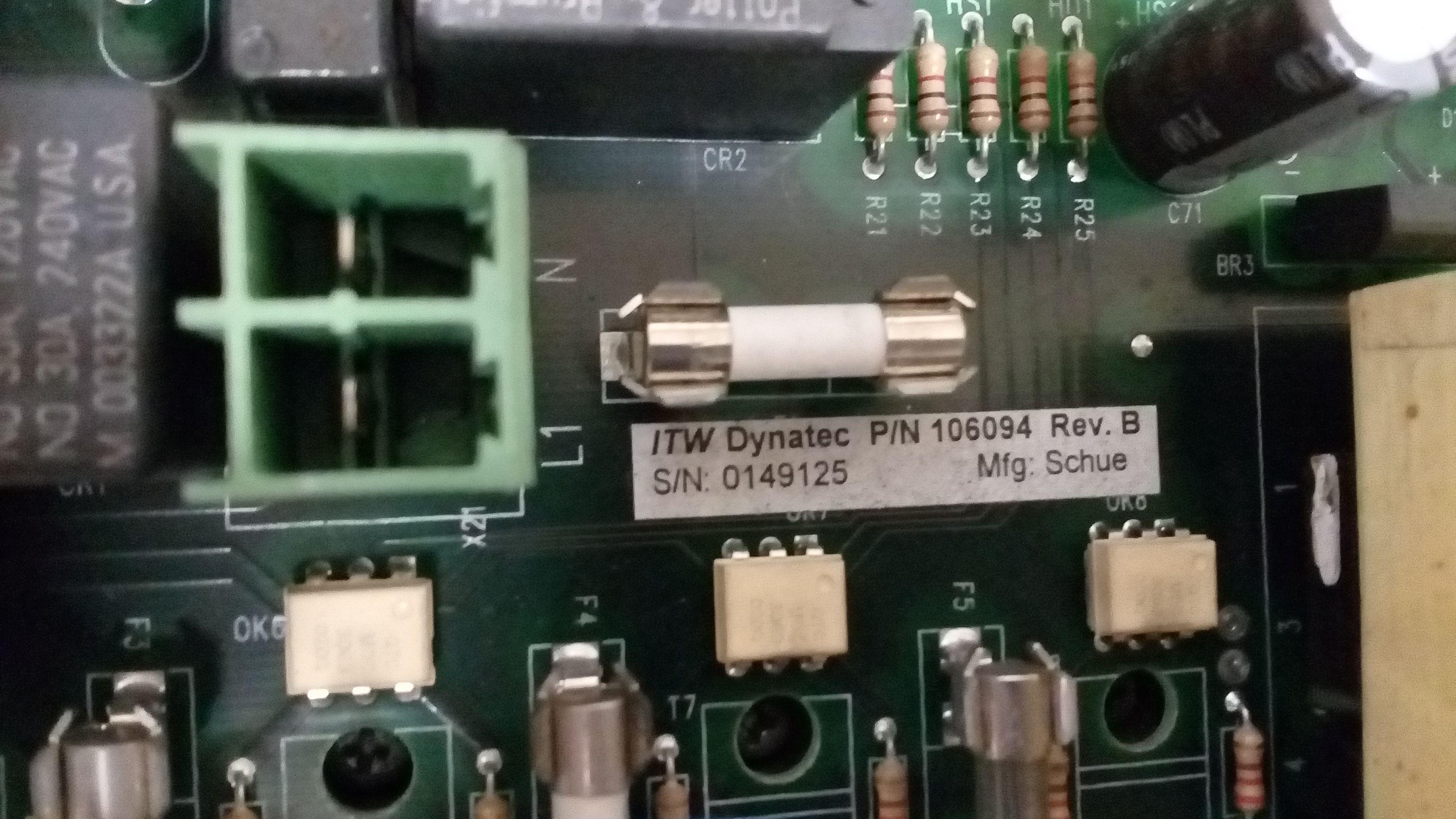 S/N:0149125   P/N:106094,  - obsolete replaced by 115578 