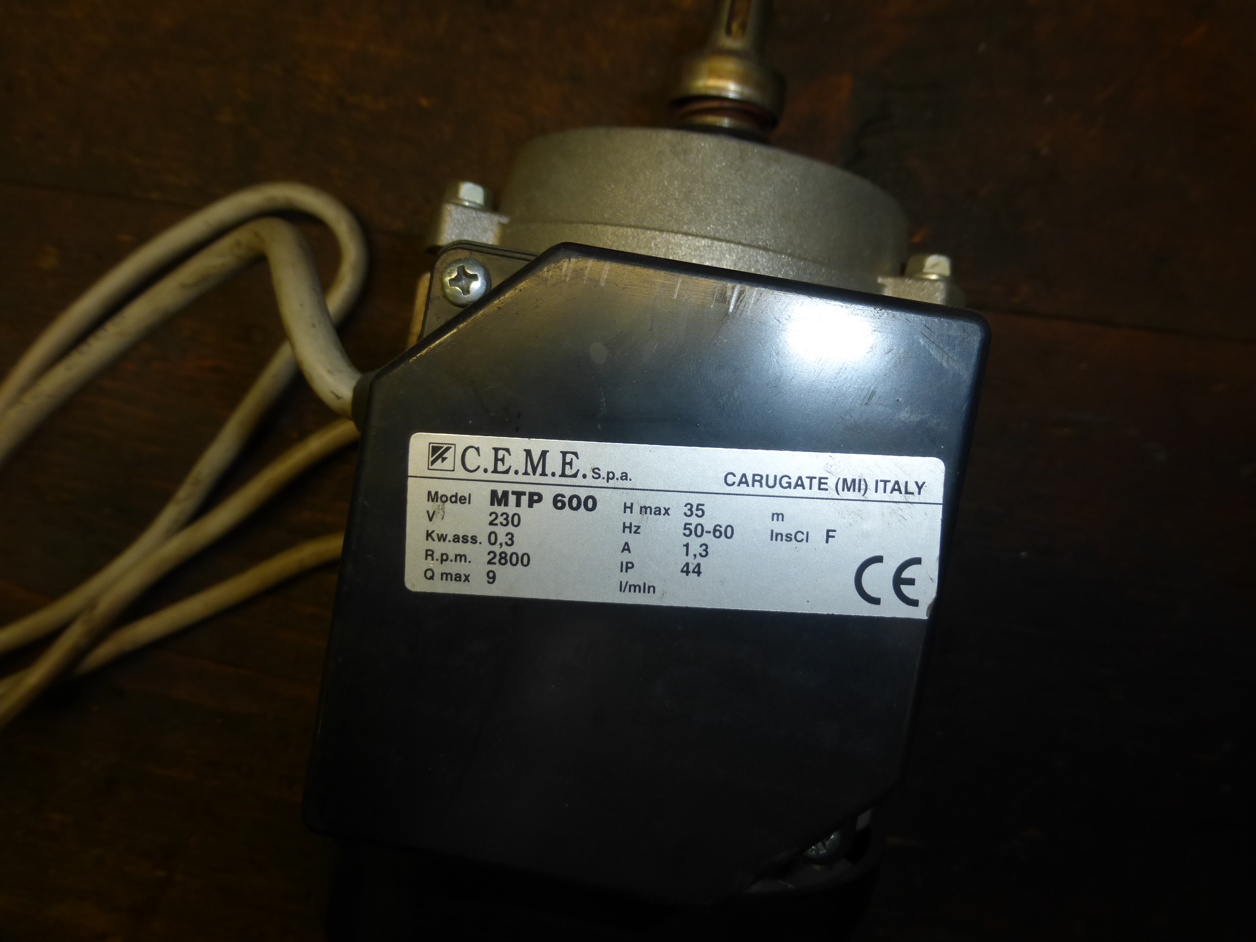 13100061 / 541PUM0011 for pump B2300005 / MTP 600 