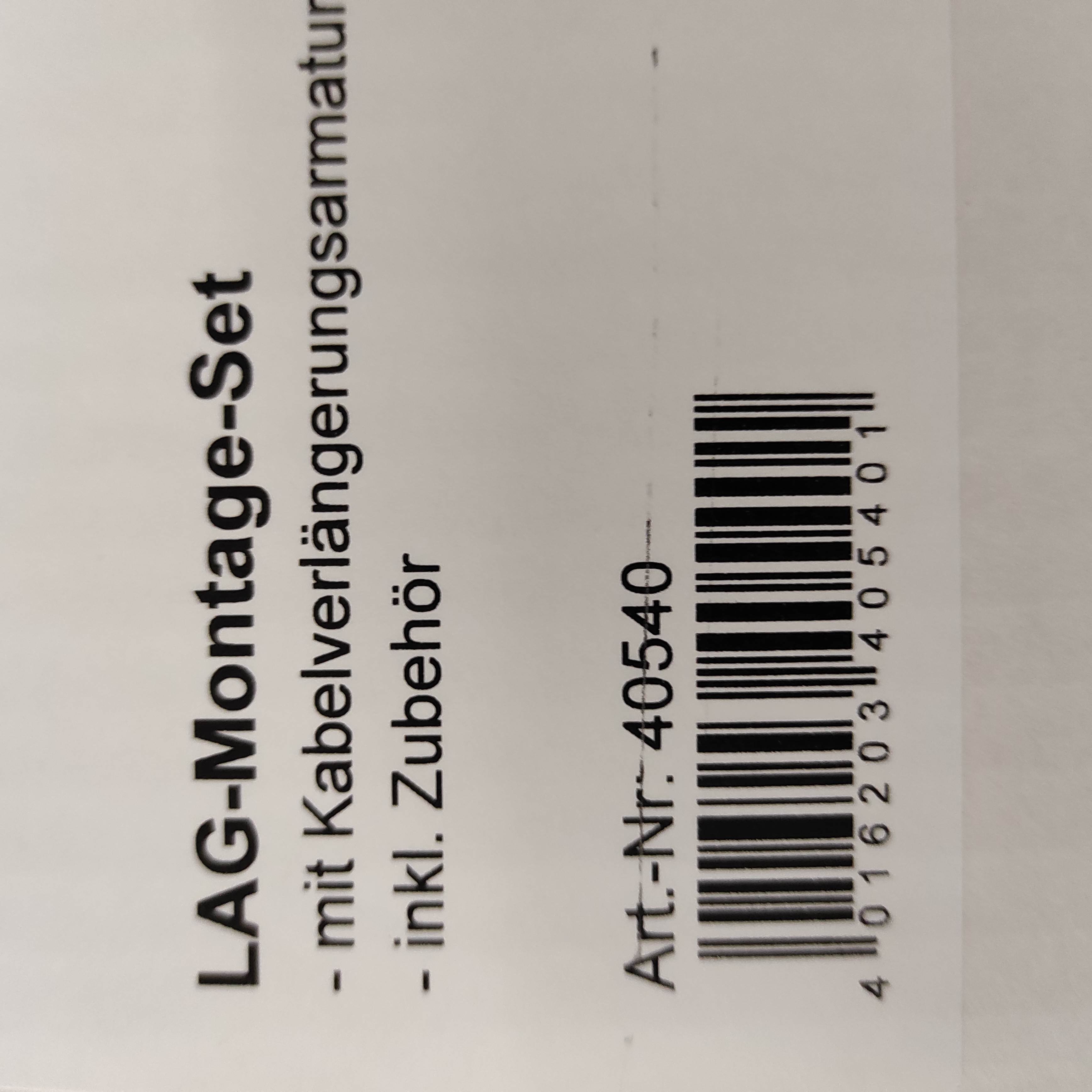Art N: 40540 (LAG mounting kit for LAG-13K)