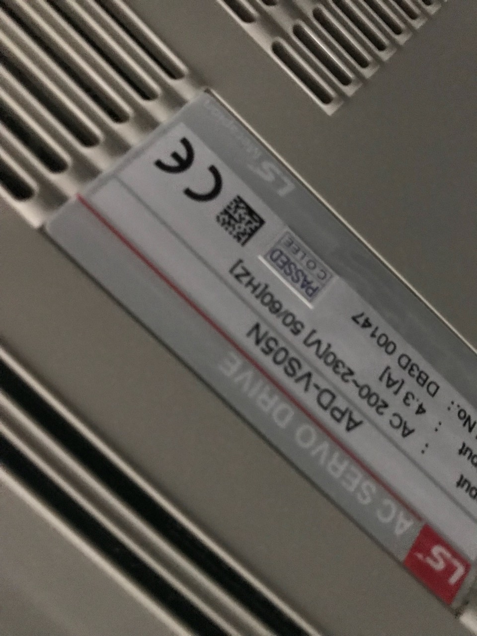 APD-VS05N obsolete, alternative Yaskawa motor SGMJV08 + driver SGDV5R5