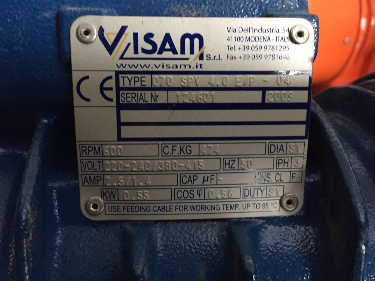 SPV 4.0 E/P - 04 SPV065E04B06AA  