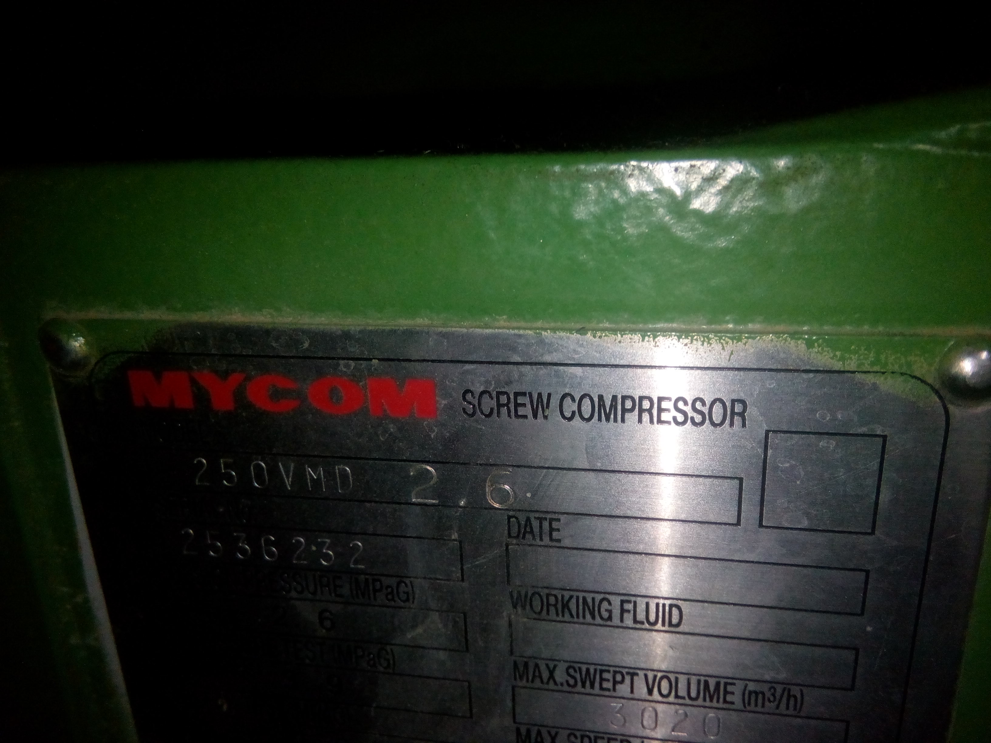 MFF 400 for compressor 250VMD  2.6 